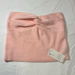 Pink Knotted Tube Top Sweater (Soft)